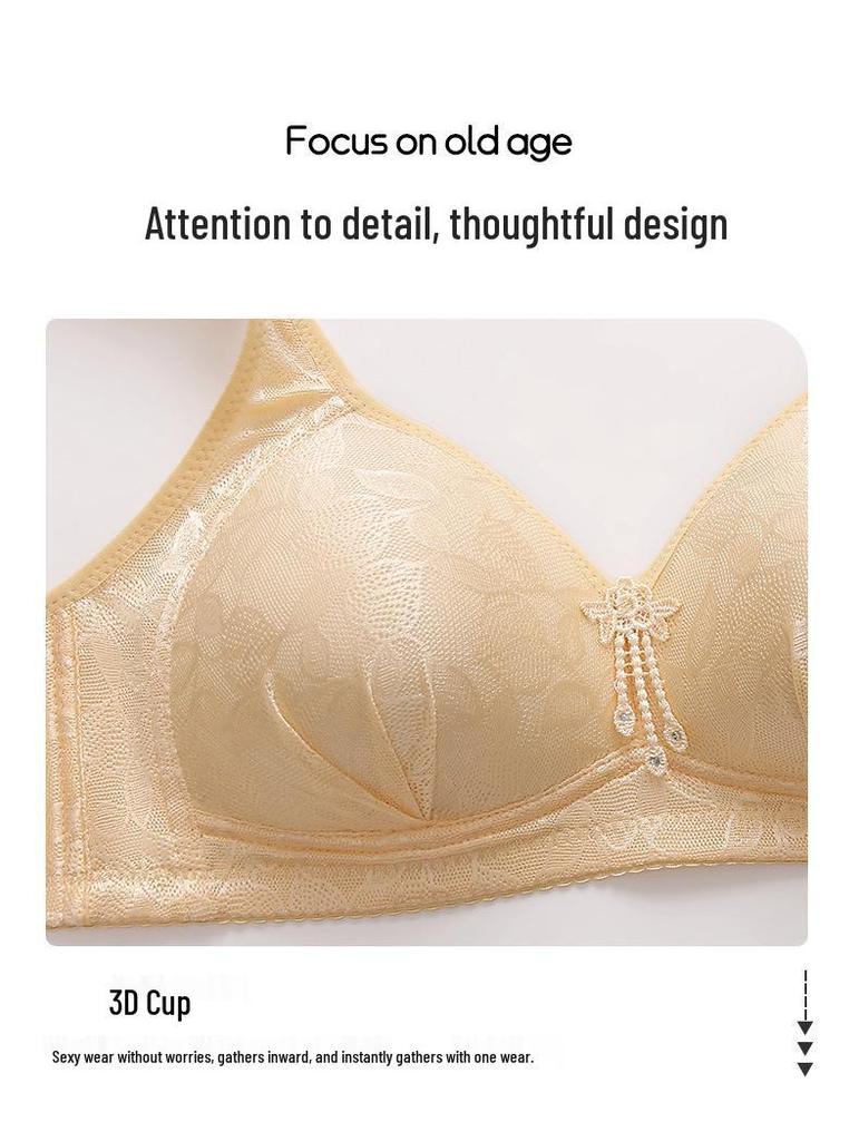 Plus Size Comfortable Breathable Wire-Free Back-Shaping Anti-Sagging Side Support Bra