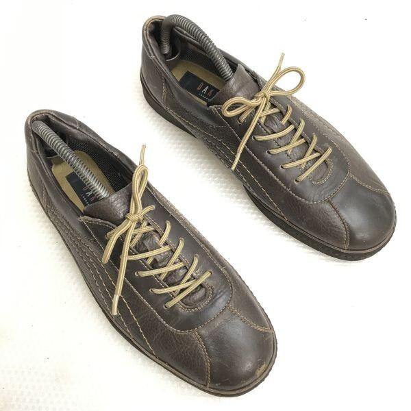 Made In Japan DAKS Leather Sneakers 25.0 Brown Shoes Trainers(USED)