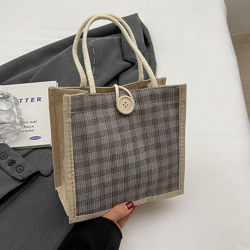 Новая маленькая ароматная сумка-креп, милая сувенирная сумка, льняная сумка, женская сумка для ланча, сумка для бенто