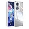 For Oppo Reno 11A 11 F F25 Pro Metal Armor Back Transparent Tempering Shell Full Cover With Lens Film Super Anti-drop Case Protector