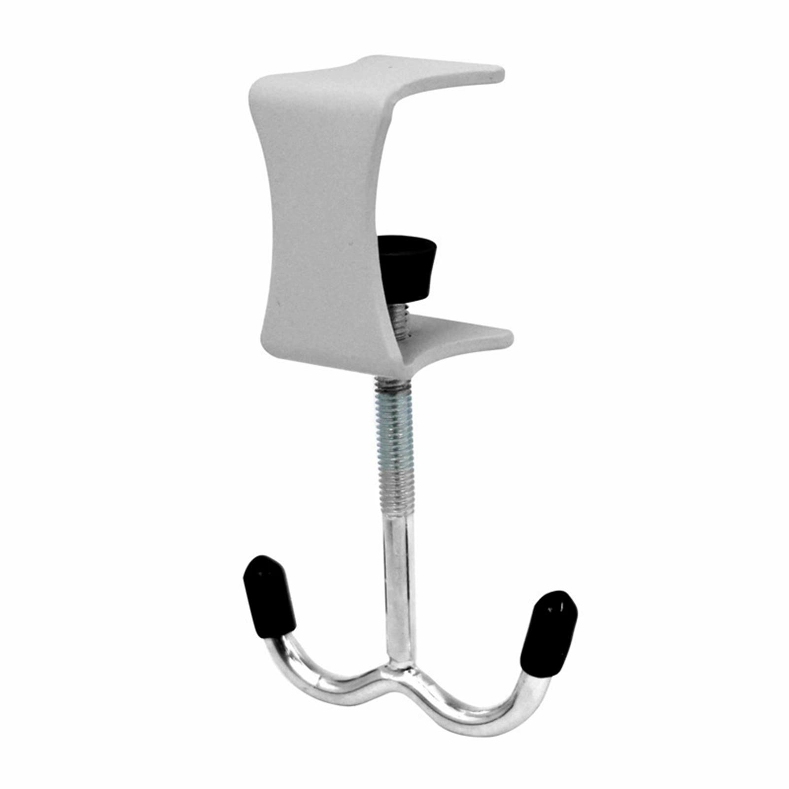 

No Drill Desk Hook for School Bag Detachable Hanger Hook Strong Clamp for Table Edge Students Classroom Organization Tool сірий колір