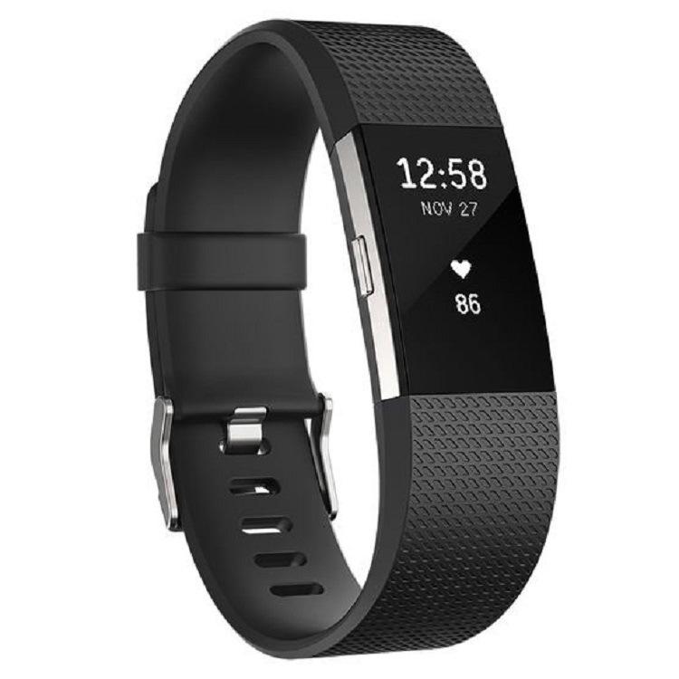 

Official Style Fitbit Charge 2 Small Silicone Replacement Strap Large чорний