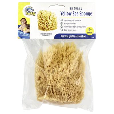 Natural Yellow Sea Bath Sponge, 0 Months and Up, 1 Sponge
