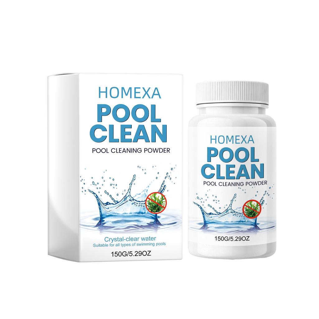 Pool Clean Pool Cleaning Powder 150G Suitable for All Types of Swimming Pools Removes Debris and Maintains Clear Water Quality