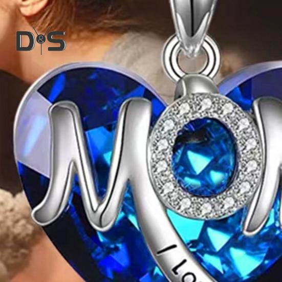 Collier pour femme avec pendentif cœur scintillant, longueur réglable, cadeau de fête des mères, accessoires de bijoux