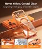 Magnetic For Magsafe Case For iPhone 17 Air 16 15 14 13 Pro Max Soft Clear Transparent Glitter Plating Silicone TPU Shell