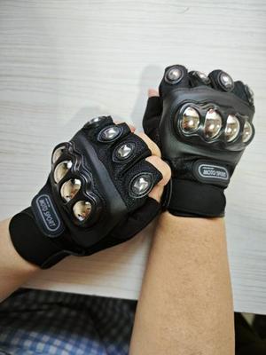 Mănuși Tactice Ranforsate din Oțel Inoxidabil - Rezistente la Cădere, Rezistente la Uzură, Opțiuni cu Degete Complete și Jumătate pentru Activități în Aer Liber, Călărie și Autoapărare