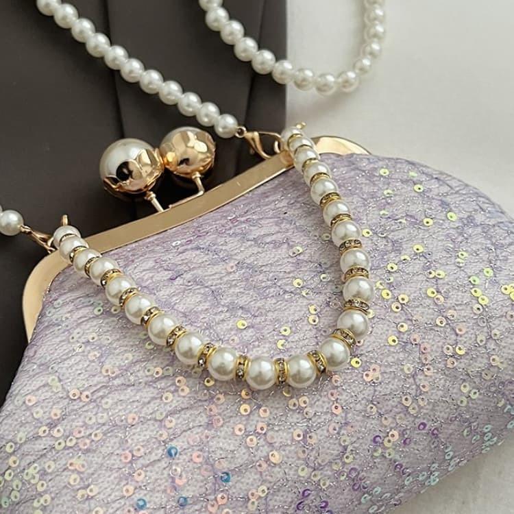 Borsa con Doppia Chiusura a Perla di Celebrità Francese