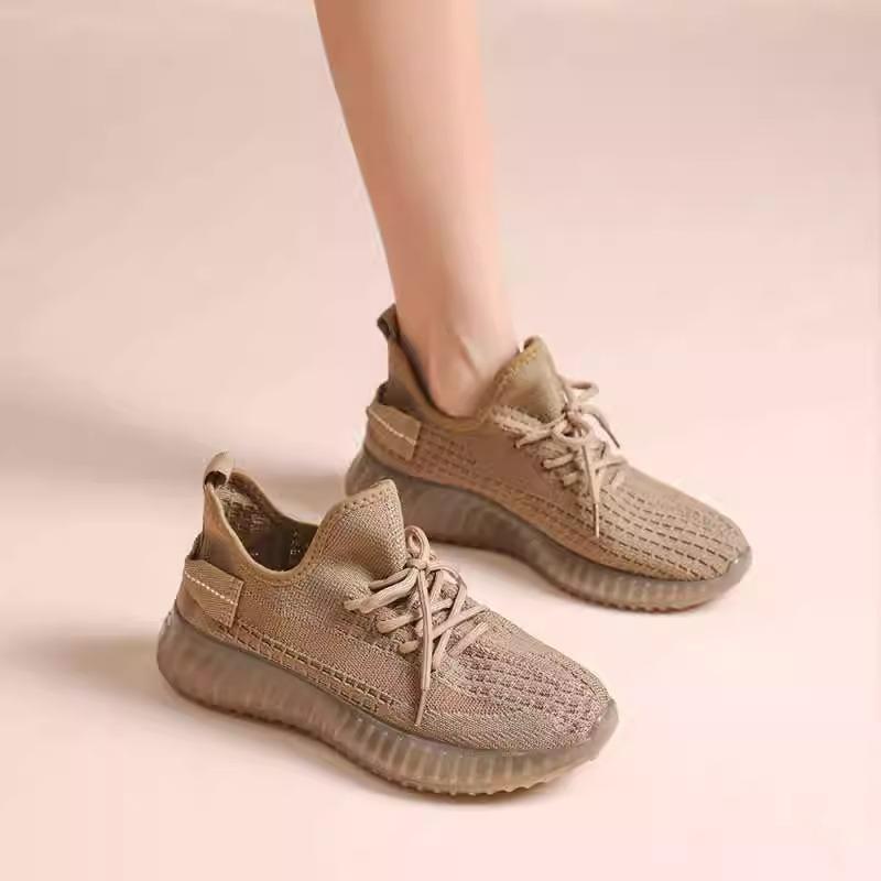 Coconut shoes women's shoes spring and autumn 2025 new fly-woven shoes mesh men's shoes sports shoes soft-soled casual running shoes