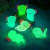 Micro-Landscape Creative Glow-In-Light Cute Hexagonal Dragon Fish Tank Moss Succulent Landscape Gardening Decoration Small Ornam