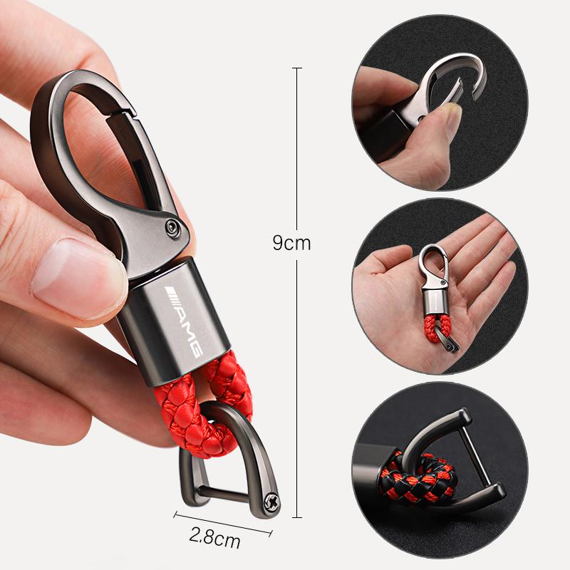 Zinc Alloy Keyring Keychain Car Key Ring Accessories For Mercedes Benz AMG GLC GLE W204 W205 W203 W211 W212 W213 W206 W210 W169 DY6 55S