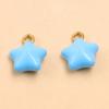 Gold Enamel Stainless Steel Ice Cream Star DIY Jewelry Accessories