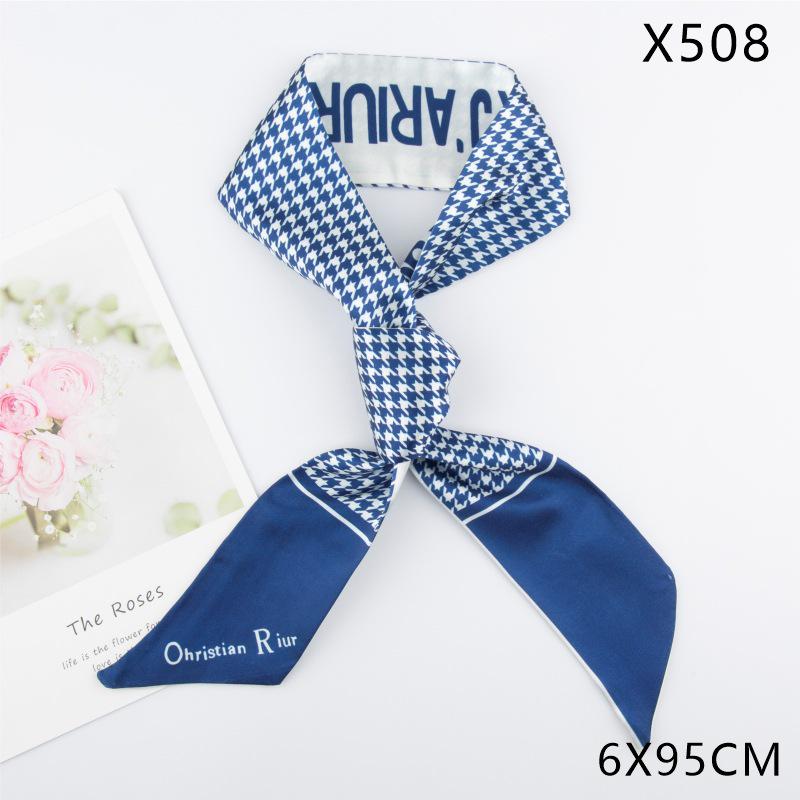 Versatile Vintage Silk Scarf: Hair Tie, Headband, Bag Accessory