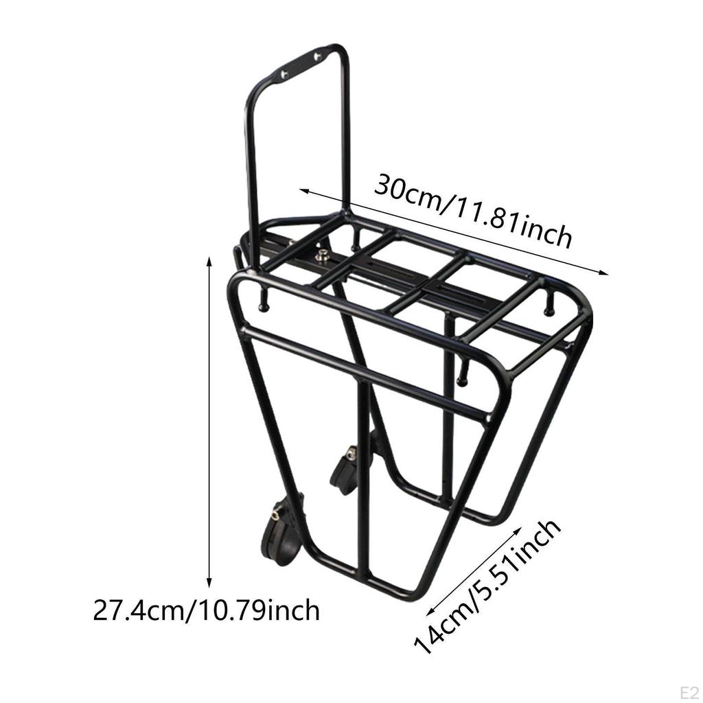 Bike Front Rack Cargo Pannier Luggage Carrier Bicycle Fork for Touring,