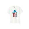 Uniqlo X Sesame Street X Kaws Collaboration Elmo Cookie Monster Print Casual Short Sleeve T-Shirt Unisex Tops White UQ412756000