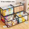 Transparent PVC Storage Box, Toy Storage, Flip Cover and Observation Window, Multi-purpose Organizer Gift Box for Crafts and