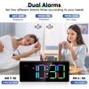 Dynamic RGB Display Alarm Clocks Dual Alarm Big Numbers Adjustable Brightness Volume Outlet Powered Digital Alarm Clocks
