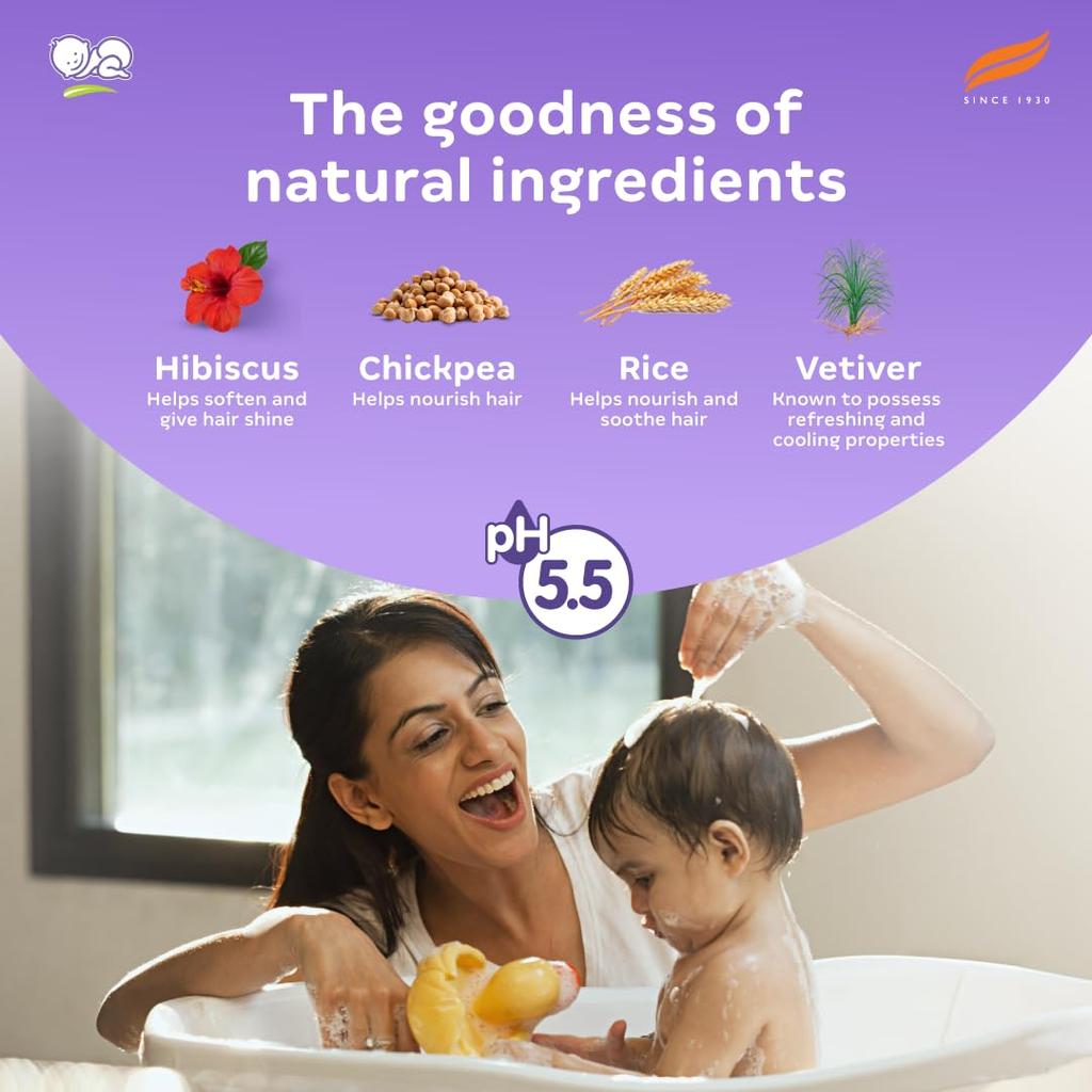 Himalaya Sanftes Babyshampoo 600ml Keine Tränen Formel Milde Reinigung Nährende Haarpflege Macht weich Stärkt und Schützt Zarte Kopfhaut