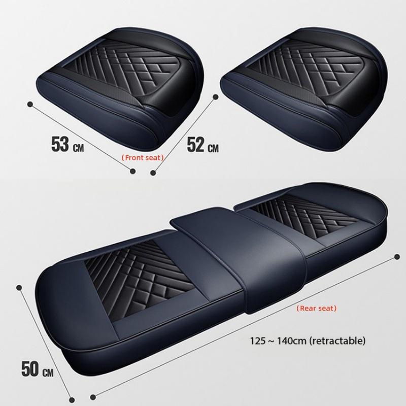 Leather Car Seat Cover Universal Front Seat Protector Seat Cushion For Ford Fusion, Ssangyong Actyon Sport, Jaguar 7, Jaguar XE