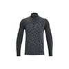 Seamless T Shirts Men's Gray Stand Collar Moderate Straight Fit 1359875-012