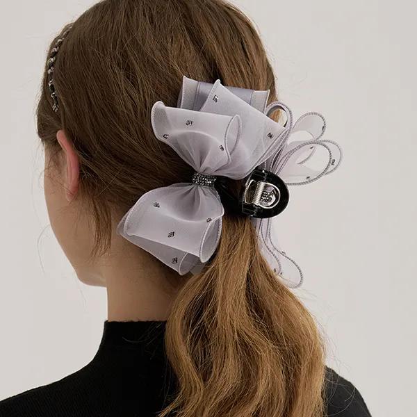 Light Crystal Organza Hair Clip JP-25-079CC