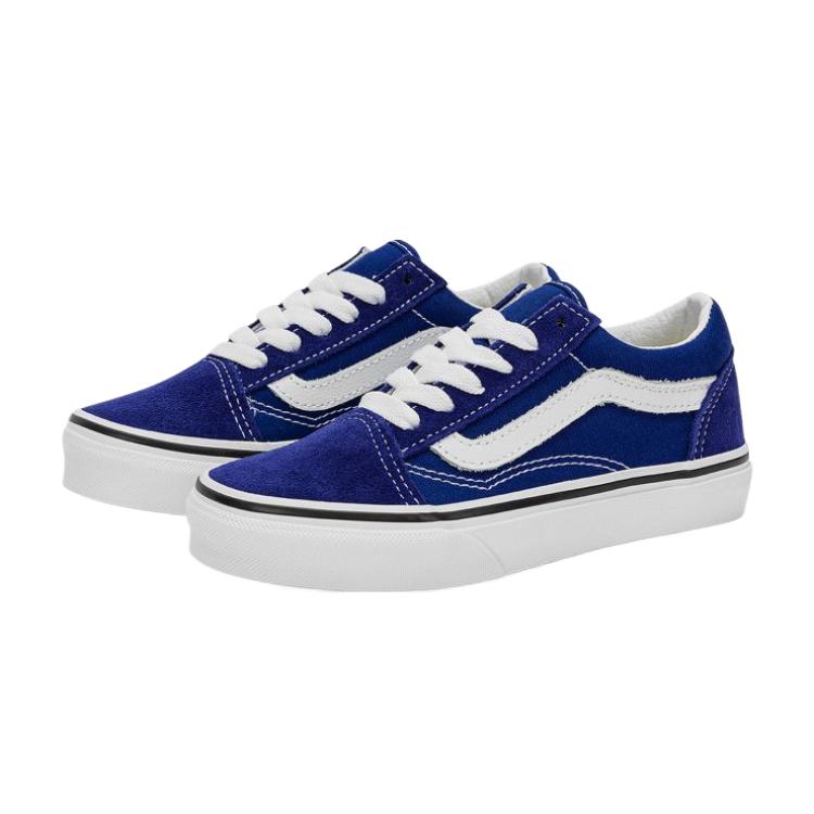 Vans Old Skool Classics Comfortable Lightweight Simple Sports Versatile Low Top Kids Skate Shoes Kids Sneaker Blue VN000W9T84A