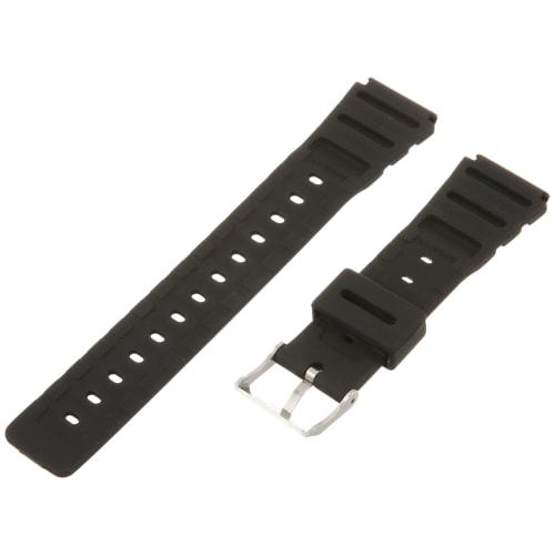 Timex Men's Resin Performance Sport Black Replacement Watch Band, Black, 20mm, Sport.