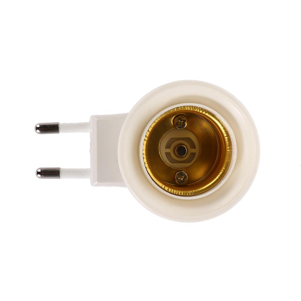 EU Plug LED Light Base Splitter Light Socket Lamp Holder Screw Converter Bulb Base Socket Adapter