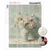 Handgemachtes Perlenmalerei-Set Elegante Blumenvase DIY Rahmenloses 3D-Perlenkunst-Leinwand Kreative Freizeit Heimdekoration Geschenk