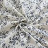 140x50cm/140x200cm Polyester Linen French Blue Printed Fabric For Dresses, Tablecloths, Curtains, Handmade DIY Fabric YHTJ0063