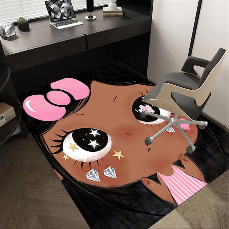 

1PC Eyes Diamonds Anti-slip carpet, suitable for Office, bedroomand playrooms. It can also be used as a sofa footrest cover-W51 60cm by 90cm
