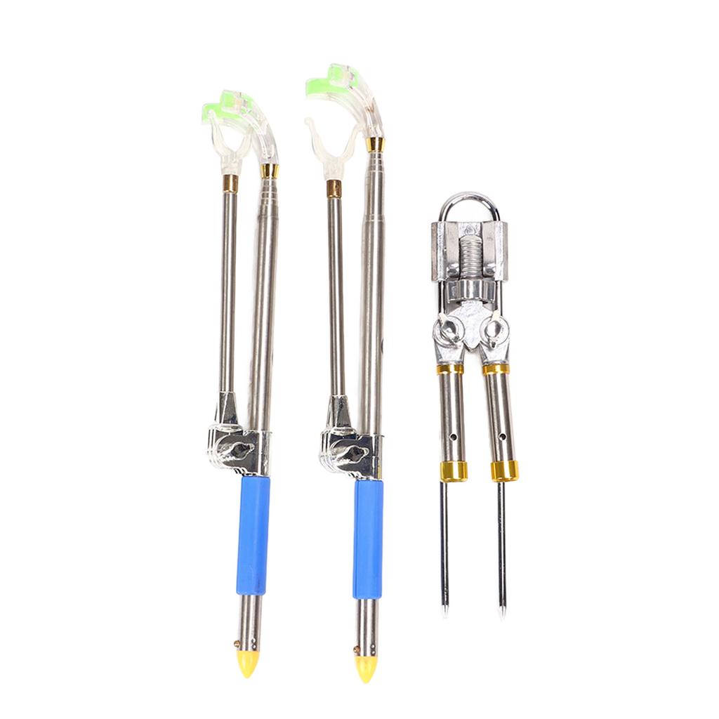 Telescopic Fishing Rod Support Stainless Steel 1.7m Fishing Box Bracket with Ground Insertion for Various Terrains