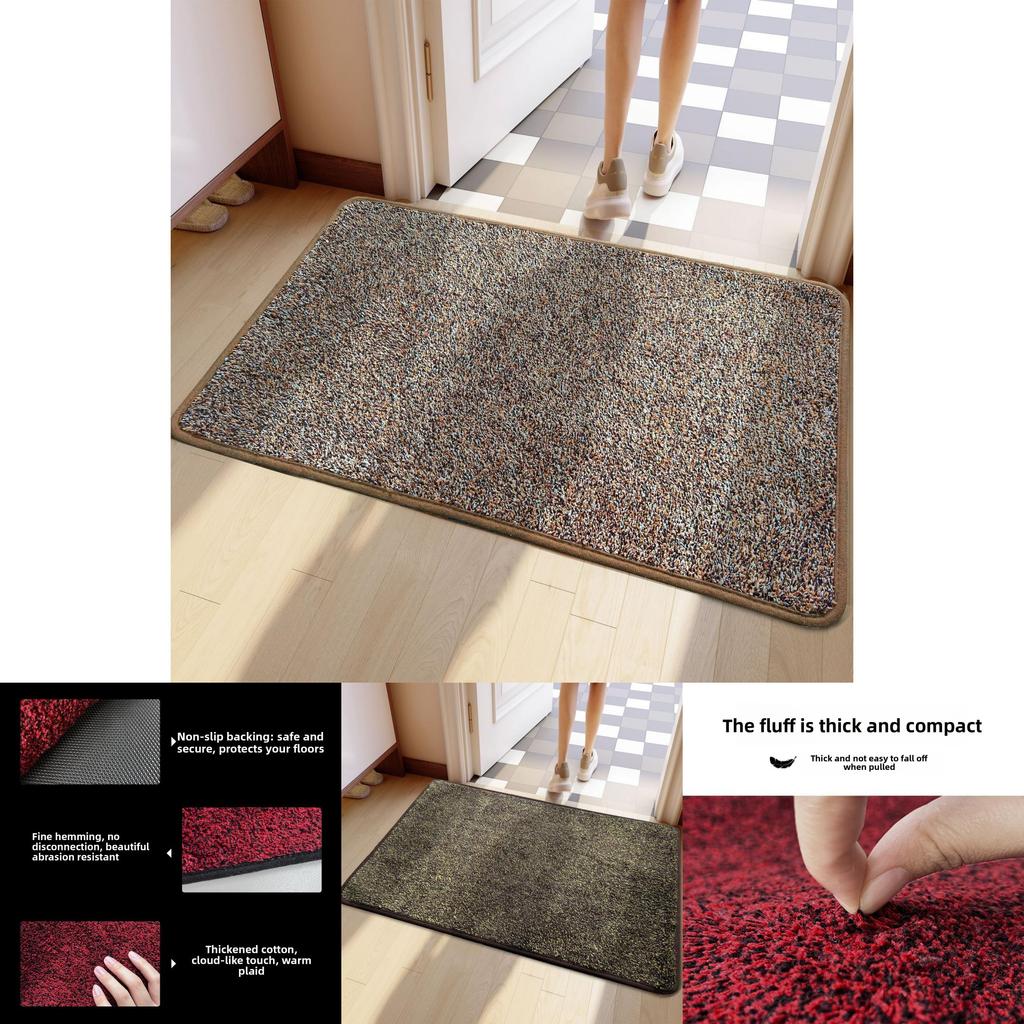 Modern Cotton Door Mat With Nonslip Backing For Bathroom Entryway And Home Decor