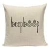 Cute Letter Print Pillow Case Square Cushion Cover Decorative For Sofa Bedroom Living Room Seat Car Office Home Decor