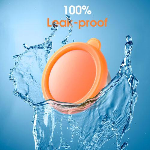 6 x 1.6 oz Small Salad Dressing Containers with Lids, Stainless Steel Sauce Containers, Fits in Lunch Boxes, Premium Silicone, Leakproof, Easy-Open, R