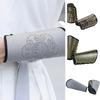 Chinese Hanfu Costume Arm Cuff for Cosplay Parties Medieval PU Gauntlet Vintage Archery Armor Bracers Knight Arm Guards