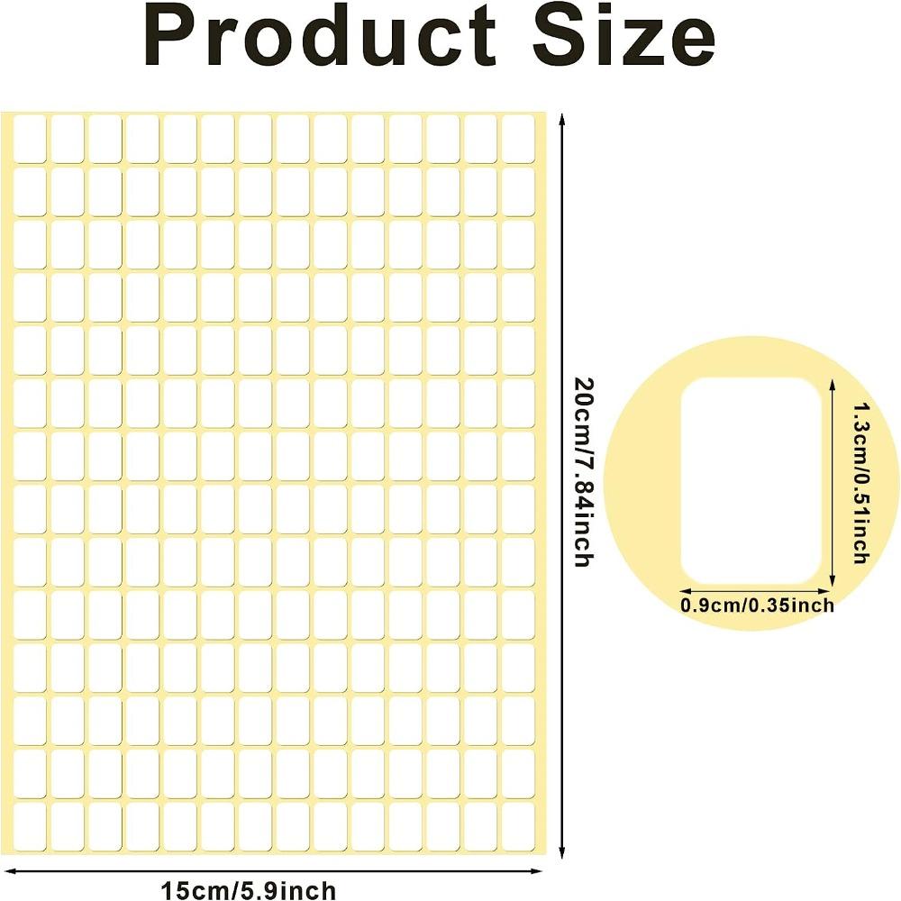 Removable Matte Labels Blank Price Tags Labels Stickers Small Labels  Kitchen
