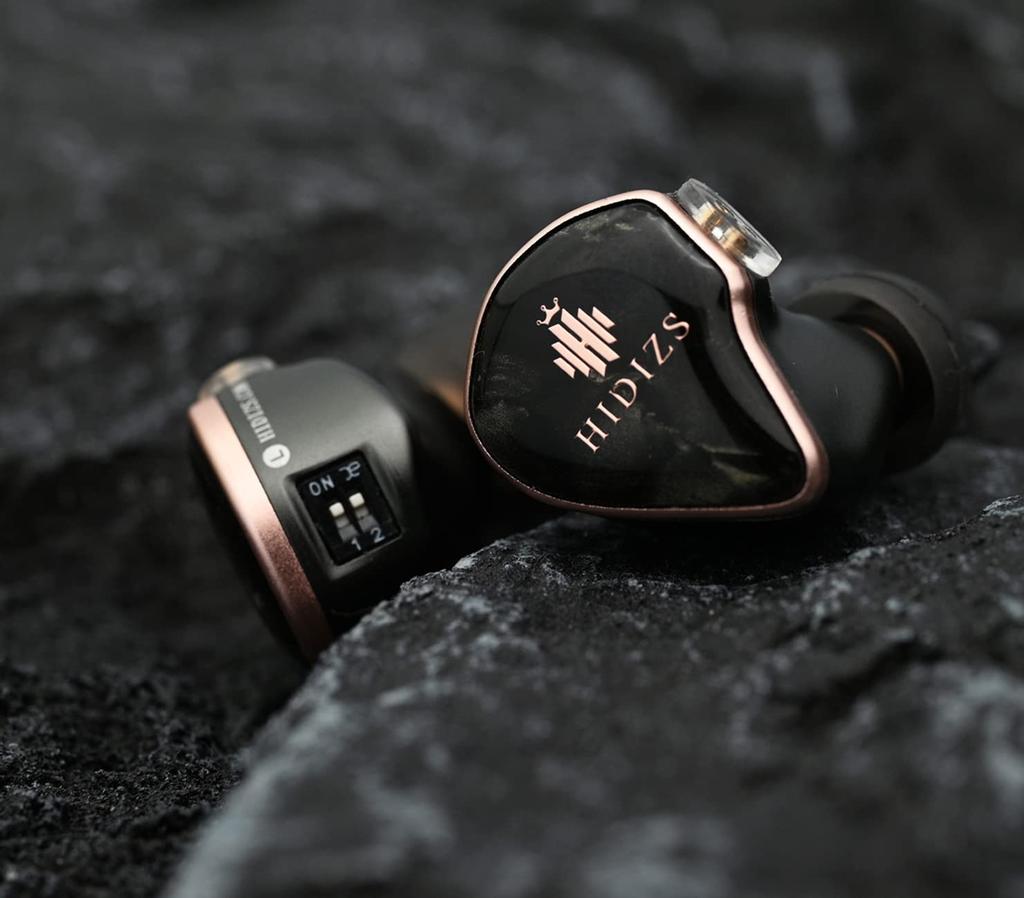 HIDIZS MD4 Hi-Fi drátová sluchátka se čtyřmi BA měniči a přepínačem pro úpravu zvuku, podporující čtyři tuningové kabely, in-ear měniče, design, styly, 0,78 2-pinový konektor,