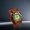 Leather Bracelet Watch, Replacement Strap, Wide ,Strap Watch for Men Punk
