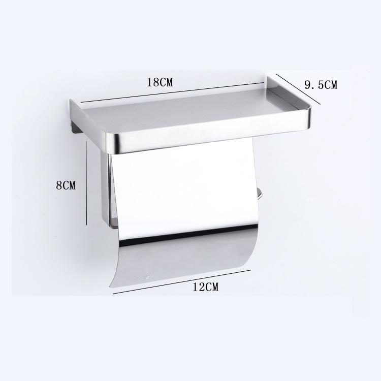 Buy 2022 Stainless Steel Toilet Roll Holder Self Adhesive in Bathroom