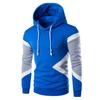 Fashion Unisex Color Block Long Sleeve Drawstring Hooded Sweatshirt Warm Hoodie