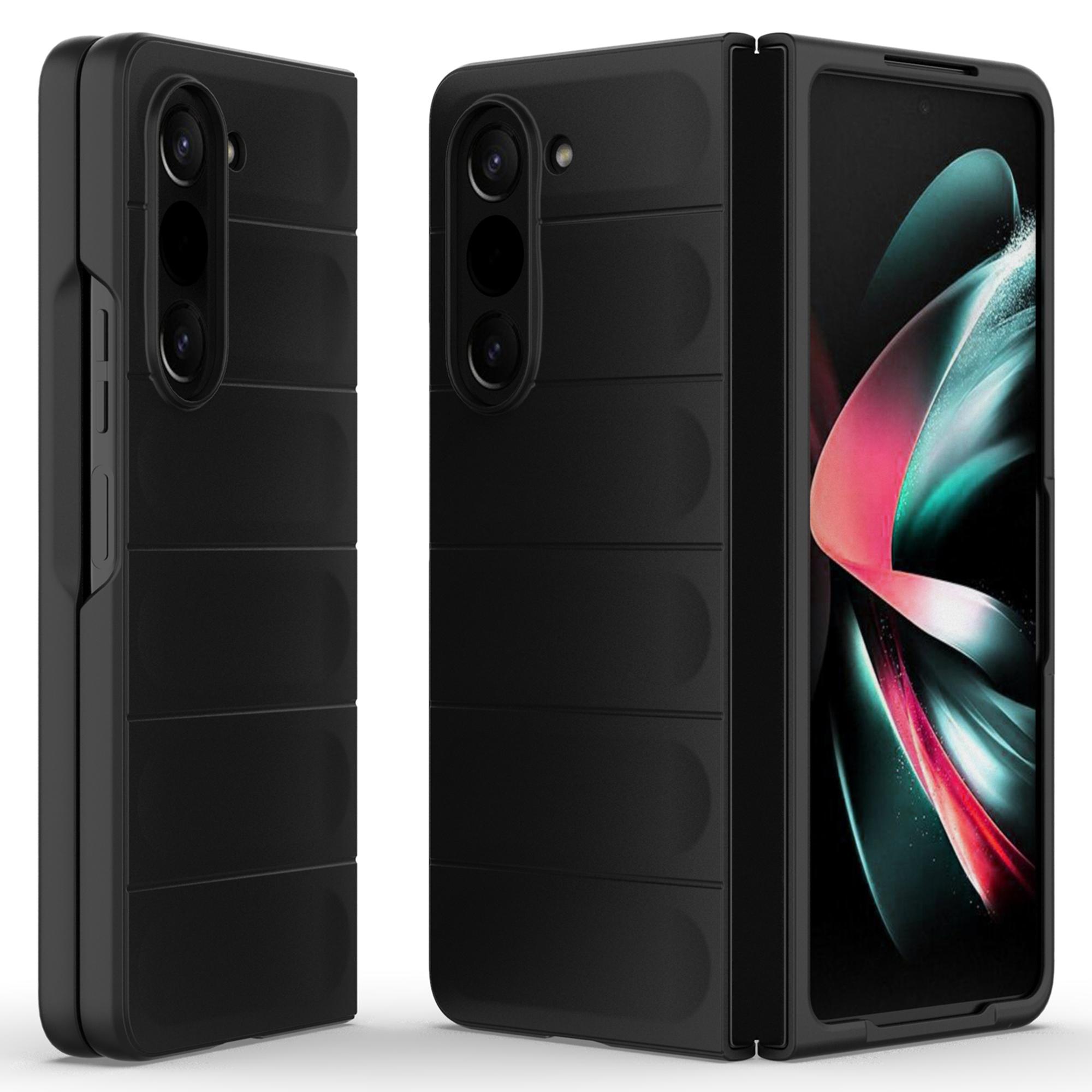

For Samsung Galaxy Z Fold5 5G Phone Case Shockproof Hard PC Back Cover Black