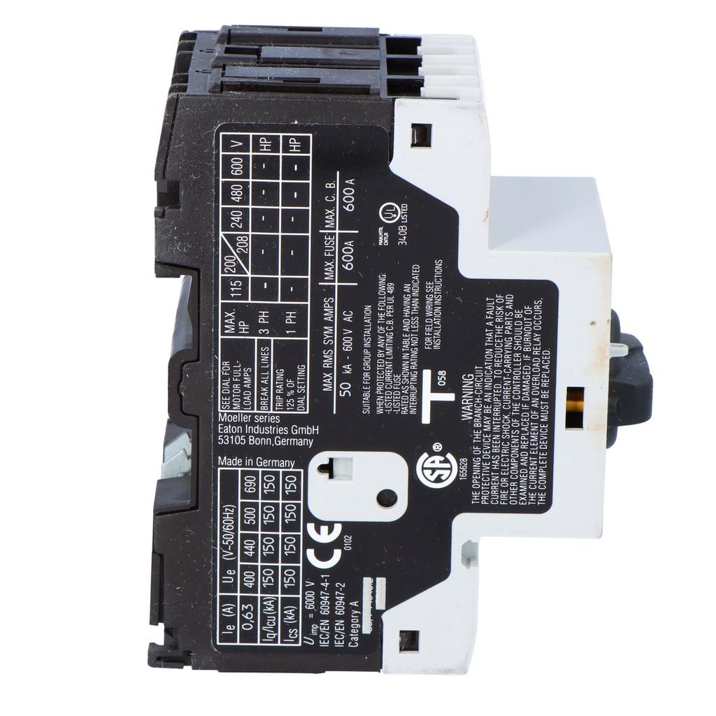 Motor circuit breaker PKZM0,Ir=0.4-0.63A PKZM0-0.63-EA