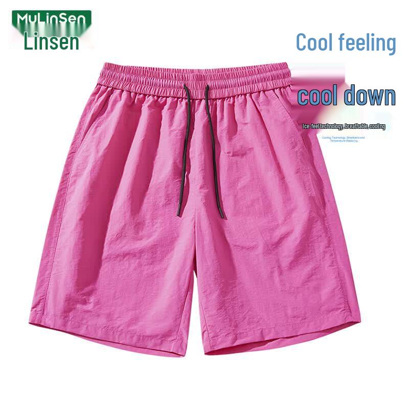 MULINSEN Women s Ice Silk Casual Sport Shorts S розы красного