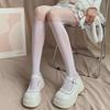 Black Spliced Stockings: Bare Leg, Sexy Romper, Over-the-Knee Fishnet for Women