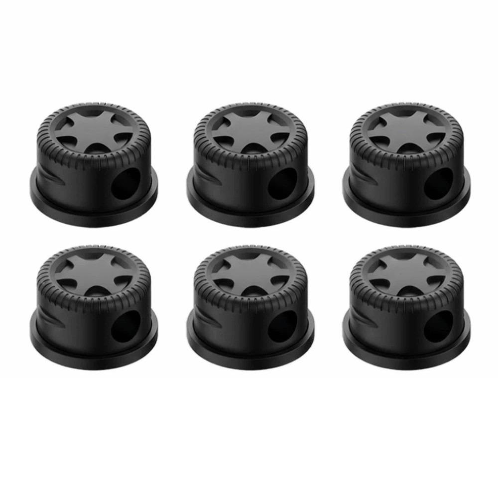 

6pcs/9pcs Adhesive Under Desk Wire Holder Magnetic Cord Cable Organizer Network Rack 6pcs Black