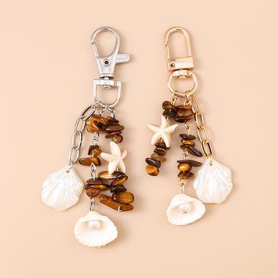 Muschelkern Perle Herz Schlüsselanhänger Herz Anhänger Schlüsselanhänger Schmuck Für Mädchen Frauen Geschenk Taschen Dekoration