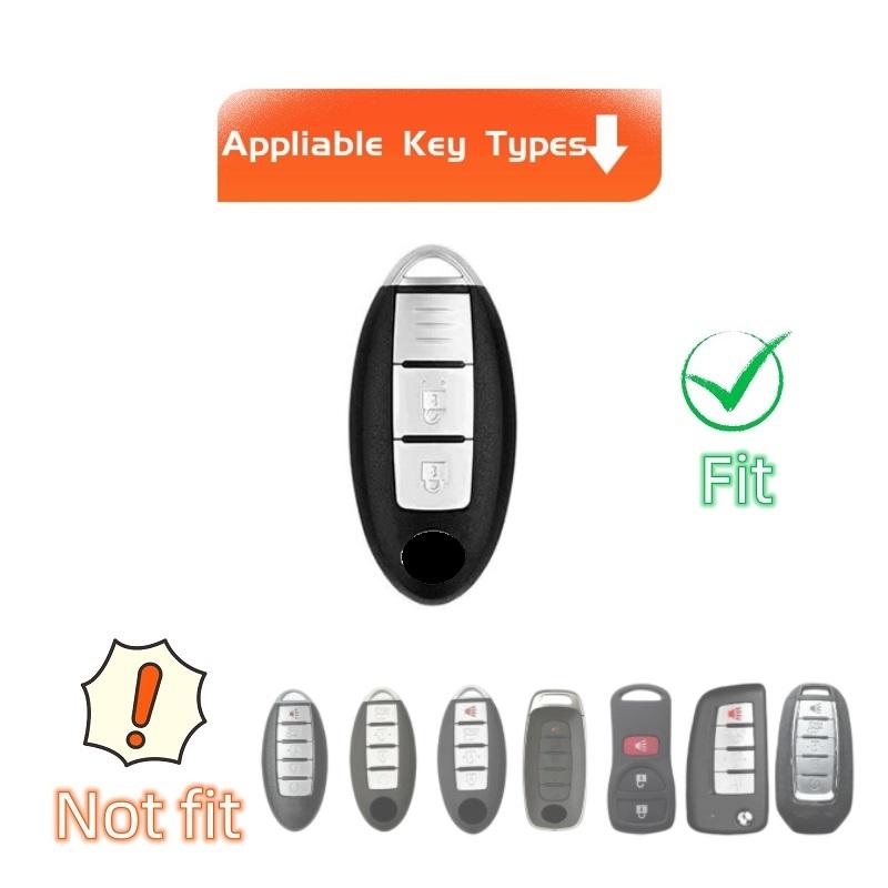 Husă Cheie Auto pentru NISSAN-Tiida Qashqai X-TRAIL Terra18 370Z MARCH 15 Modele High-end 3 butoane Husă Capac Telecomandă Cheie Auto NISSAN