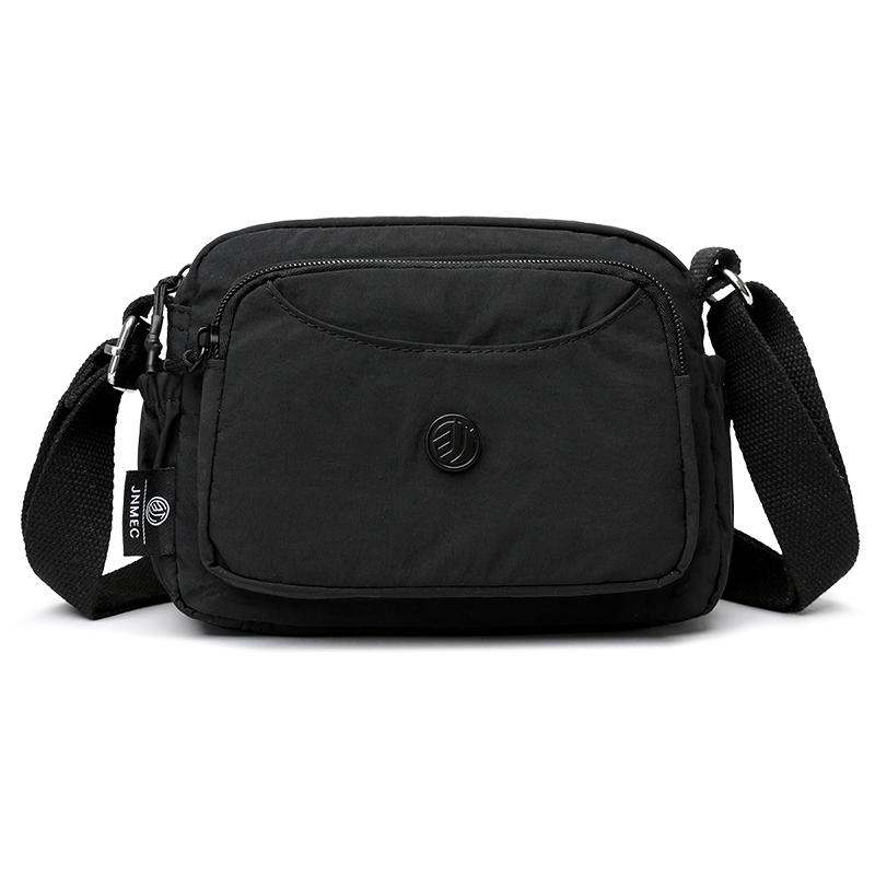 2025 New Jialongshi Fashionable and Versatile Women's Single Shoulder Bag, Casual and Simple Crossbody Bag, Waterproof Nylon Fab