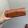 Large Capacity PU Leather Triangular Glasses Case Magnetic Closure Anti-scratch Protective Eyewear Holder for Sunglasses
